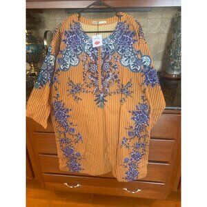 New w Tag Ladies Sz 12 100% Cotton Kurta Dress